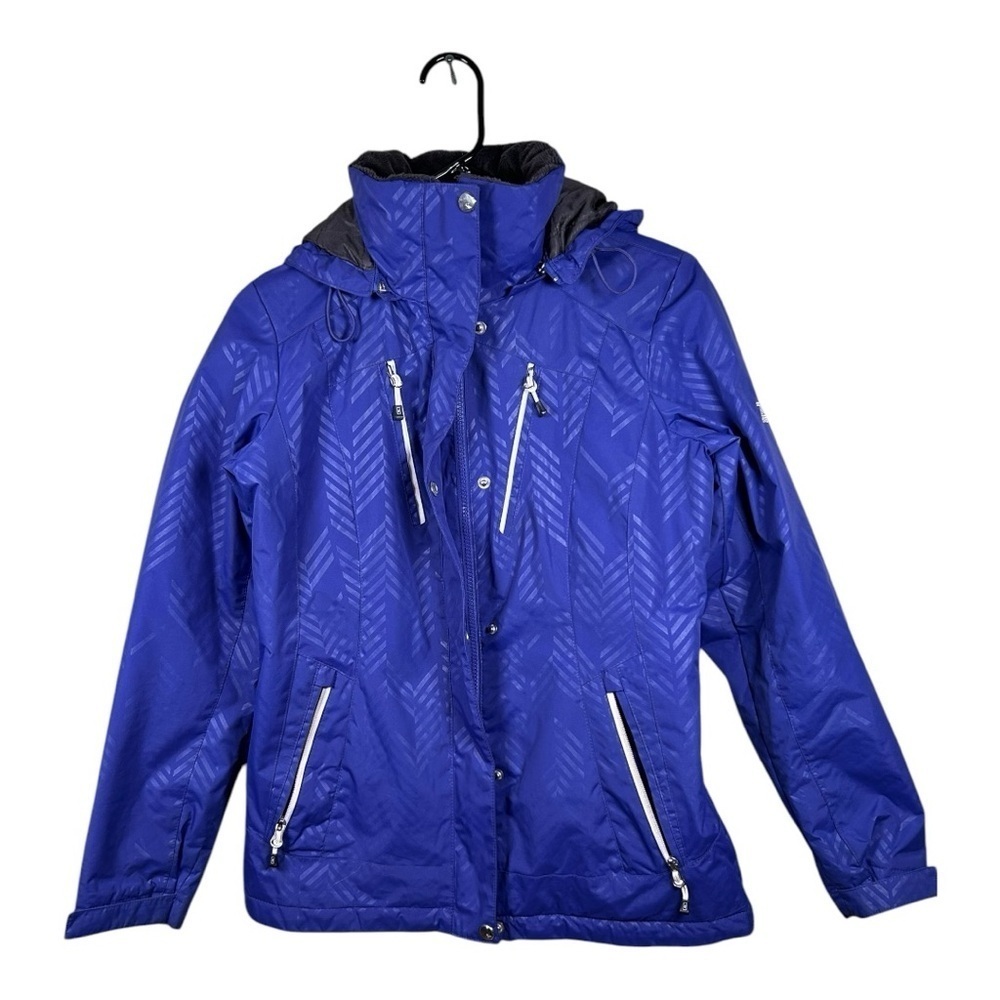 Women’s Coat Size S ZeroXPosure Hooded Blue- Purple Winter Jacket.